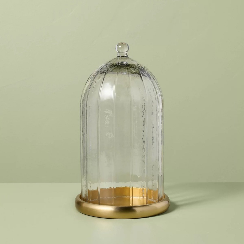 11" Brass and Glass Faceted Cloche - Hearth & Hand Magnolia, Target Fall 2026